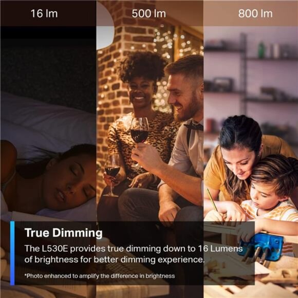 TP-Link Tapo Smart Light Bulbs, 16M Colors RGBW, Dimmable, Compatible with - Picture 4 of 7